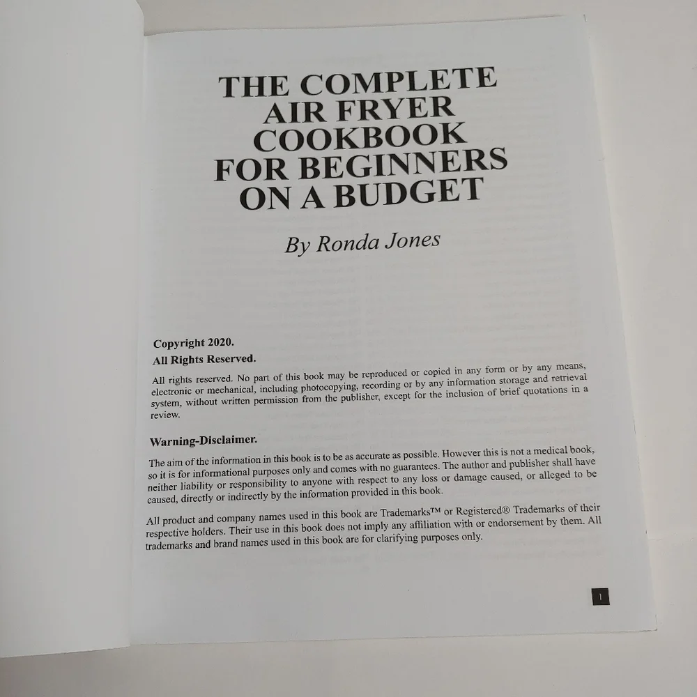 The Complete Air Fryer Cookbook by Ronda Jones